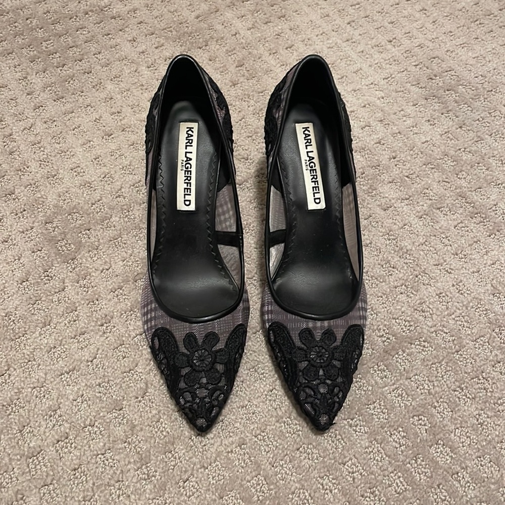 Karl Lagerfield heels size 6